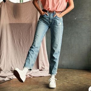 Free People Fast Times High Rise Mom Jeans